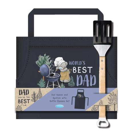 Best Dad Me to You Bear Apron & Spatula BBQ Gift Set Extra Image 1